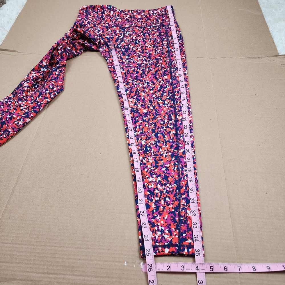 Ideology Compression Side-Pocket Cropped Leggings Multicolor Abstract Pattern M - Picture 8 of 14